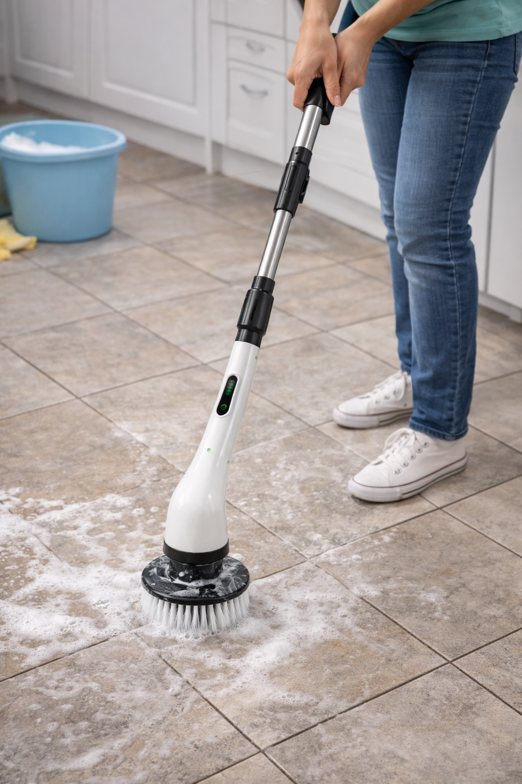 Cepillo de Limpieza Eléctrico 9 en 1 – Potente, Recargable y Sin Esfuerzo